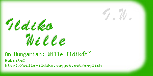 ildiko wille business card